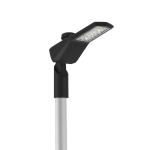 Светодиодный светильник VARTON уличный Levante Urban 60 Вт кронштейн 60 мм 5000 K 1..10V NEMA RAL9005 черный муар