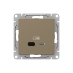 Механизм розетки USB-С, быстрая, шампань Эпика EKF