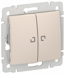 IEKVALENA Выкл. 2кл. подсв. сх5L 10АХ б/к 6944431 песоч. IEK