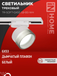 Светильник трековый TR-SOFT-GX53 SB-BS-WH под GX53 дымчатый плафон, белый IN HOME