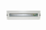 Hyperline BPB19-PS-3U-RAL7035 Панель с DIN-рейкой с регулируемой глубиной установки, 19", 3U, 22 места, цвет серый (RAL 7035)