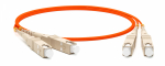 Hyperline FC-D2-62-SC/PR-SC/PR-H-30M-LSZH-OR Патч-корд волоконно-оптический (шнур) MM 62.5/125, SC-SC, 2.0 мм, duplex, LSZH, 30 м