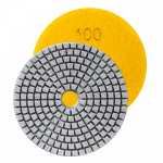 Круг алмазный гибкий шлифовальный Черепашка 100мм, P100, суxое/мокрое шлифование KRANZ