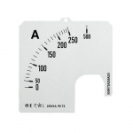 Шкала для измерительных приборов 200 ампер 72ммx72мм отклонение стрелки 78° ABB AMT амперметры