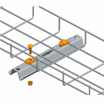 Крепежный комплект проволочного лотка к элементам системы подвесов INOX (50 шт/уп) Промрукав