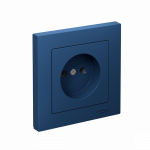 ATLASDESIGN РОЗЕТКА без заземления, 16А, в сборе, АКВАМАРИН