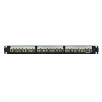 Патч-панель модульная 19&quot;, 1U,CAT6A, 24 порта RJ45, экранированная