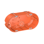 Монтажная коробка для полых стен двойная  139x68, H47, без галогена, IP30