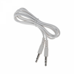 Аудио кабель AUX 3,5 мм штекер-штекер 1м белый (10/10/500)