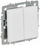 BRITE Выключ. 2-кл. перекр. 10А ВС10-2-3-БрАБ а/б IEK