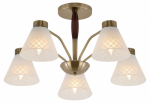 Люстра  Rivoli Meta 2058-305 5 х Е27 40 Вт классика
