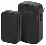 Звонок дверной ЭРА KINETIC C102 беспроводной LED подсветка от сети чёрный 38 мелодий