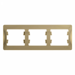 Рамка 3гн титан Glossa Systeme Electric  (1/15/90)