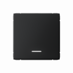 ARTGALLERY 1-клавишный ВЫКЛЮЧАТЕЛЬ КНОПОЧНЫЙ с подсв., 10А, механизм, КАРБОН