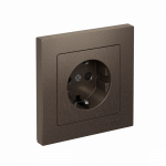 ATLASDESIGN РОЗЕТКА с заземлением со шторками, 16А, в сборе, МОККО
