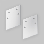 TRA010EC-41W Заглушка торцевая 2шт Gravity накладной белый