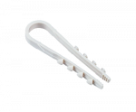 Дюбель-хомут PCD-R 05-10-45-100WH PA6.6 Jazzway (100 шт/уп)