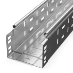 Лоток листовой перфорированный 80x100х3000  Стандарт INOX (AISI 304) 0,8 мм ПРОМРУКАВ