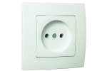 Розетка 1гн без З/К с/у белый 16А Lilium Natural Kare Makel (1/12/120)