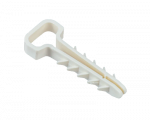 Дюбель-хомут PCD-F 05x08-45-100WH PA6.6 Jazzway (100 шт/уп)