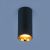 Светильник светодиод накладной потолочный DLR030 12W 4200K черный матовый/золото