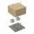 Коробка огнестойкая для кабель-канала 40-0460-FR6.0-4 Е15-Е120 RAL1001 85х85х45 (44 шт/кор) Промрукав