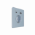 Systeme Infinity, Розетка С/У с ЗК и зар.устр.USB А+С 20Вт (250В, 16А, защит.шторки), Стальное небо
