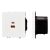 Механизм розетки с быстрой USB зарядкой SCT-NOBE-MUAC-SFPL-FC-WH (65W, QC3) (Arlight, Белый кварц)