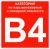 Знак B 4 "Категории взрывопожарной опасности" 200х200 мм, пластик ГОСТ Р 12.4.026-2015 EKF