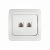 Розетка компьютерная двойная RJ-45 CLASSICO белая 2136 IN HOME