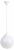 НСБ 02-60-251 ЭРА Светильник садово-парковый, шар опал подвес шнур D=250 mm (6/48)