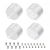 Заглушка WPH-FLEX-D22-360deg WHITE ALU с отверстием (Arlight, Металл)