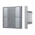 INTELLIGENT ARLIGHT Кнопочная панель DALI-201-23-2G-DIM-DT6-IN Silver (BUS, Frame) (IARL, IP20 Металл, 3 года)