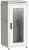 ITK Шкаф сетевой 19" LINEA N 18U 600х600 мм стеклянная передняя дверь, задняя металлическая серый