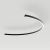 Светильник SP-LINE-HANG-ARC-C3535-D1500-53W Day4000 (BLACK, 230V) (Arlight, Металл)