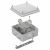 Коробка огнестойкая для о/п 40-0300-FR2.5-4 Е15-Е120 RAL7035 100х100х50 (14 шт/кор) Промрукав