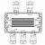 Ex клеммная коробка из алюминия; 1Ex e IIC Т5 Gb / Ex tb IIIB T95°C DbIP66; Клеммы 2,5 кв.мм -25 шт.; А,С:ввод D8-13мм под небронированныйкабель в мет