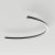 Светильник SP-LINE-HANG-ARC-C3535-D1500-61W Warm3000 (BLACK, 230V) (Arlight, Металл)