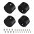 Заглушка WPH-FLEX-D22-360deg BLACK ALU глухая (Arlight, Металл)