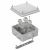 Коробка огнестойкая для о/п 40-0300-FR2.5-6 Е15-Е120 RAL7035 100х100х50 (14 шт/кор) Промрукав