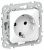 Розетка 1гн с З/К с/у белый механизм 16А РС11-0-ФлБ  FLITE IEK (1/100)