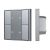 INTELLIGENT ARLIGHT Кнопочная панель DALI-201-23-1G-4SC-IN Silver (BUS, Frame) (IARL, IP20 Металл, 3 года)