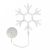 Фигура светодиодная "Снежинка" на присоске с подвесом, цвет белый