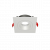 Рамка для модульного светильника "ВАРТОН" FLEX 50 09 квадратная встраиваемая 110х110х45мм RAL9010 поворотная