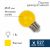 Лампа светодиод 1Вт Е27 шар IP65 D45мм желтая Neon-Night (1/1/100)