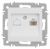 Розетка Intro Accent 6-303-01М информационная RJ45, IP20, СУ, белый матовый