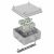 Коробка огнестойкая для о/п 40-0300-FR6.0-8 Е15-Е120 RAL7035 100х100х50 (14 шт/кор) Промрукав