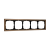 ARTGALLERY PURE 5-постовая РАМКА, ОРГАНИЧЕСКОЕ СТЕКЛО ШАМПАНЬ