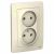 Розетка 2гн без З/К с/у молочный 16А Blanca Systeme Electric