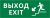 Пиктограмма ДСО-101-IP20 "Выход - лестница вниз"